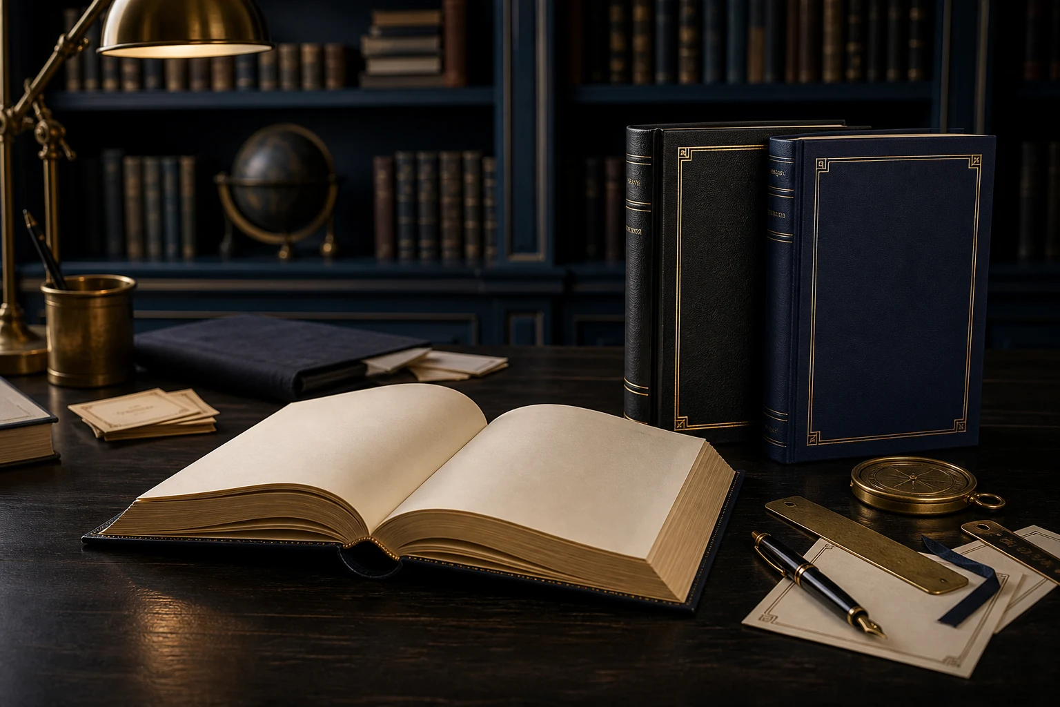 Black-and-gold editorial image for books and publication planning